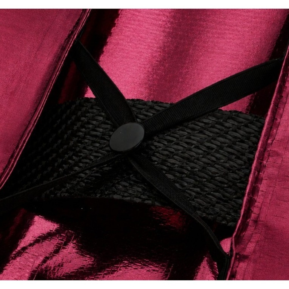 Hulken Large Rolling Tote Bag Cosmic Red Wheels Foldable Water Resistant Zip New - Picture 8 of 8
